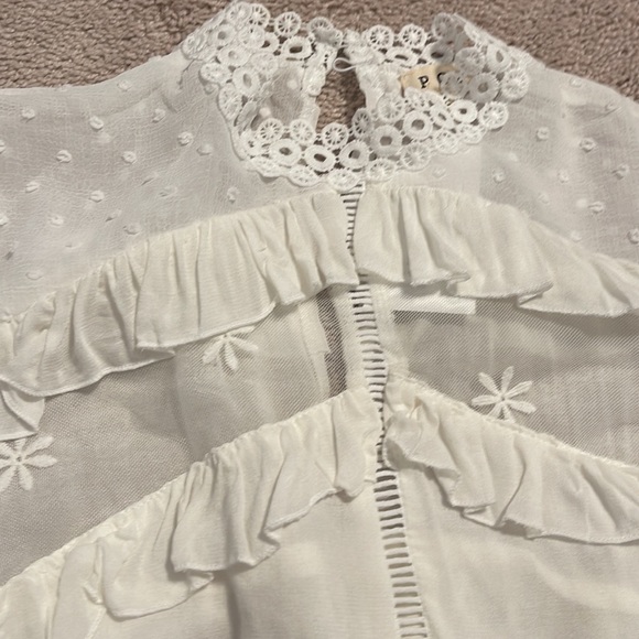 Pol Lila Ruffle Sheer Dress - Picture 2 of 4